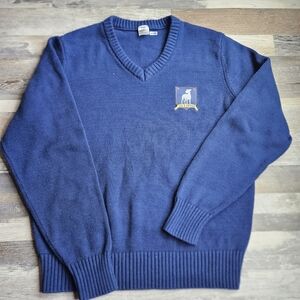 Ted Lasso Sweater Navy Blue VNeck Large AFC Richmond Soccer Apple TV Football